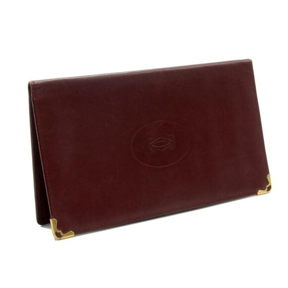 Cartier Embossed Logo Leather Bi-Fold Organizer Wallet CR-1118P-0014 - Picture 2 of 11